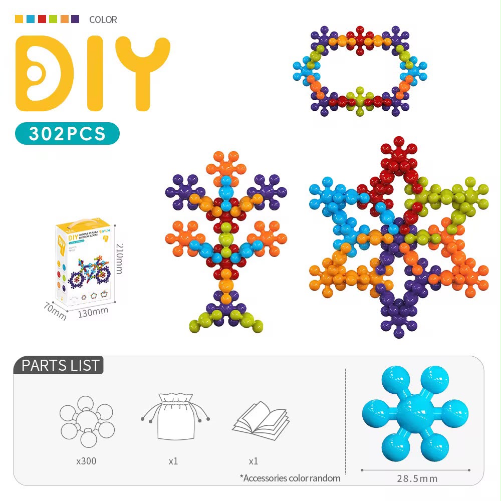DIY Plum Blossom Building Blocks
