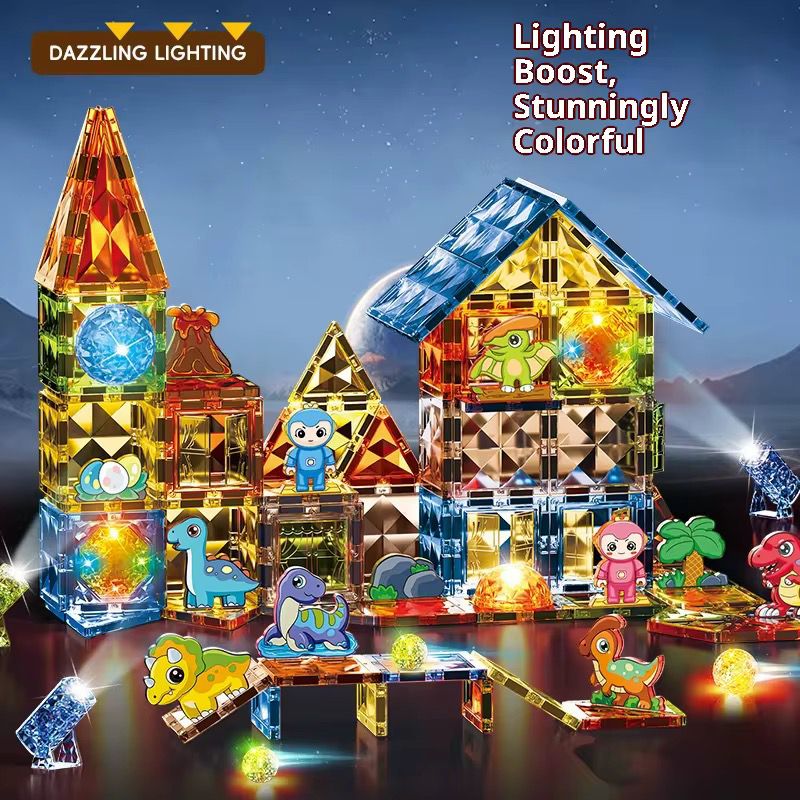 Light Magnetic Blocks(Dino)