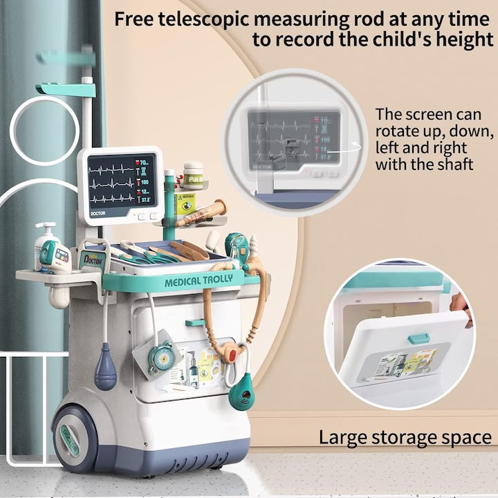 Kids Medical Trolley Doctor Set