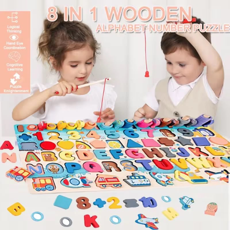 7-in-1 Wooden Learning Board