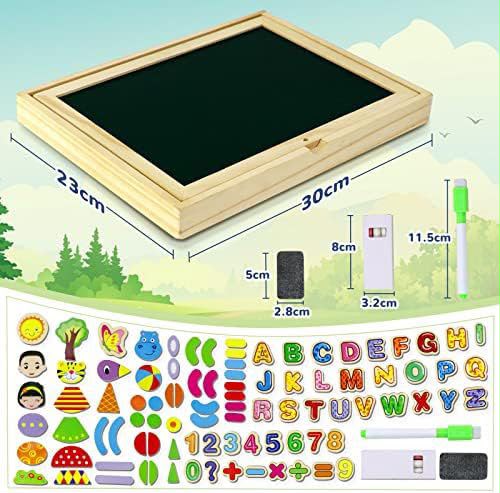 Wooden magnetic learning board