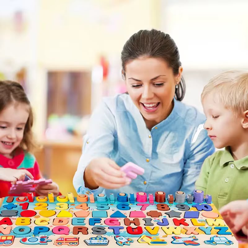 7-in-1 Wooden Learning Board