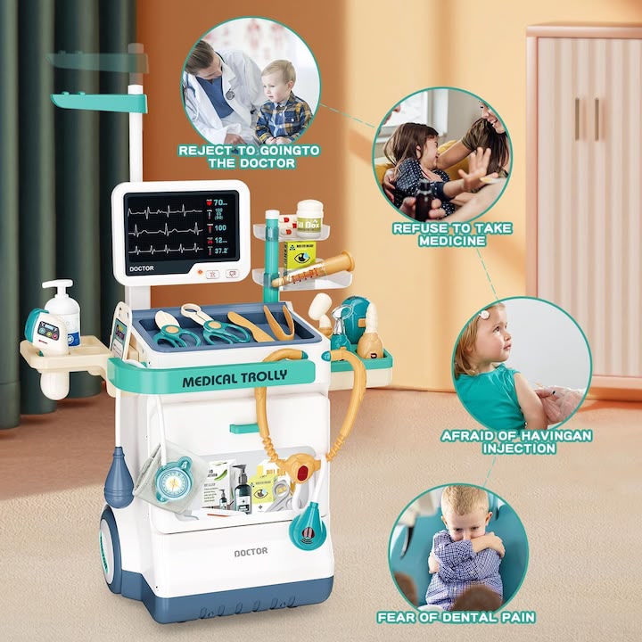 Kids Medical Trolley Doctor Set