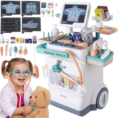 Kids Medical Trolley Doctor Set