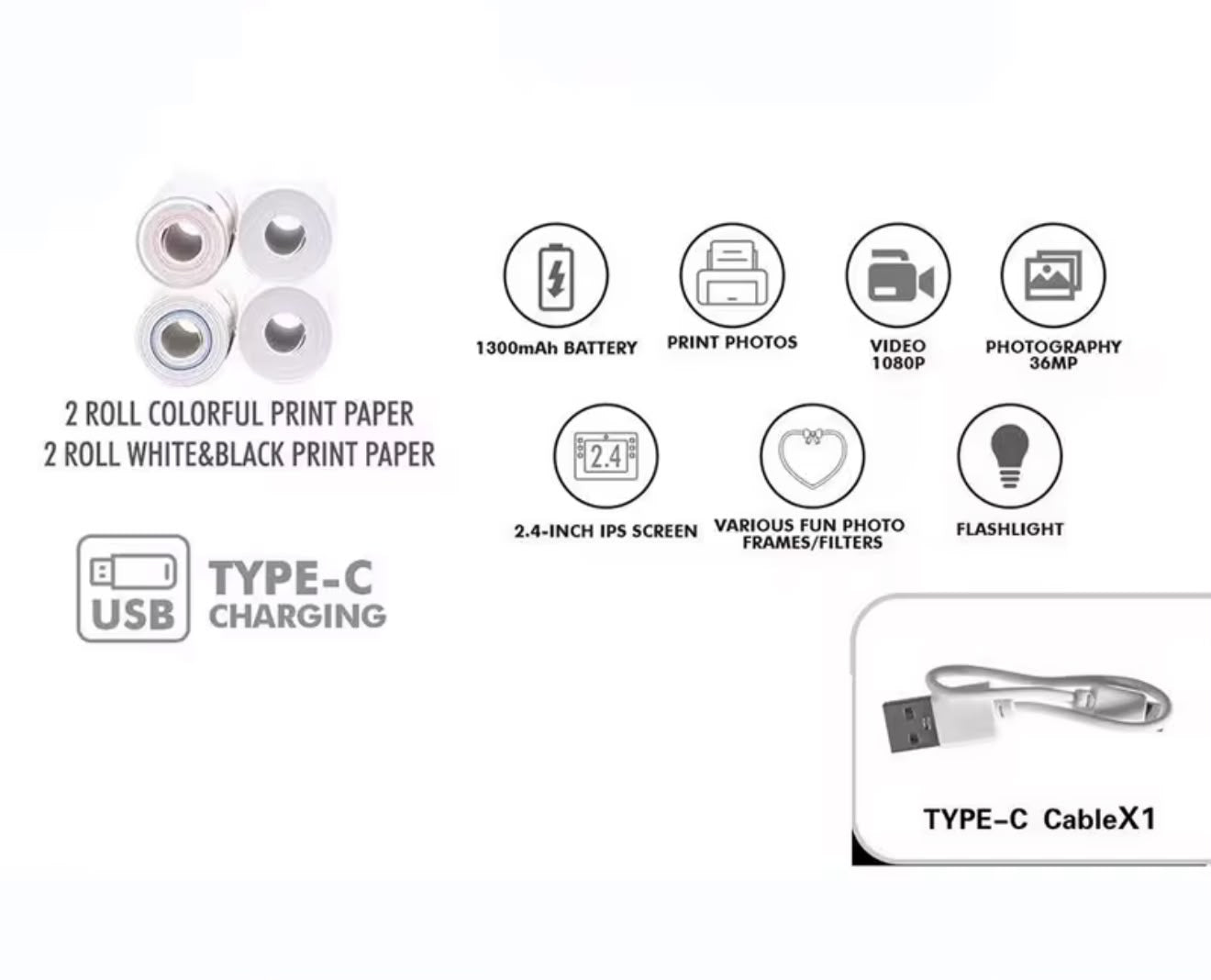 Instant print Camera