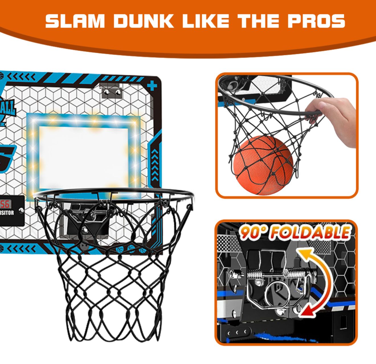 Electronic basketball board