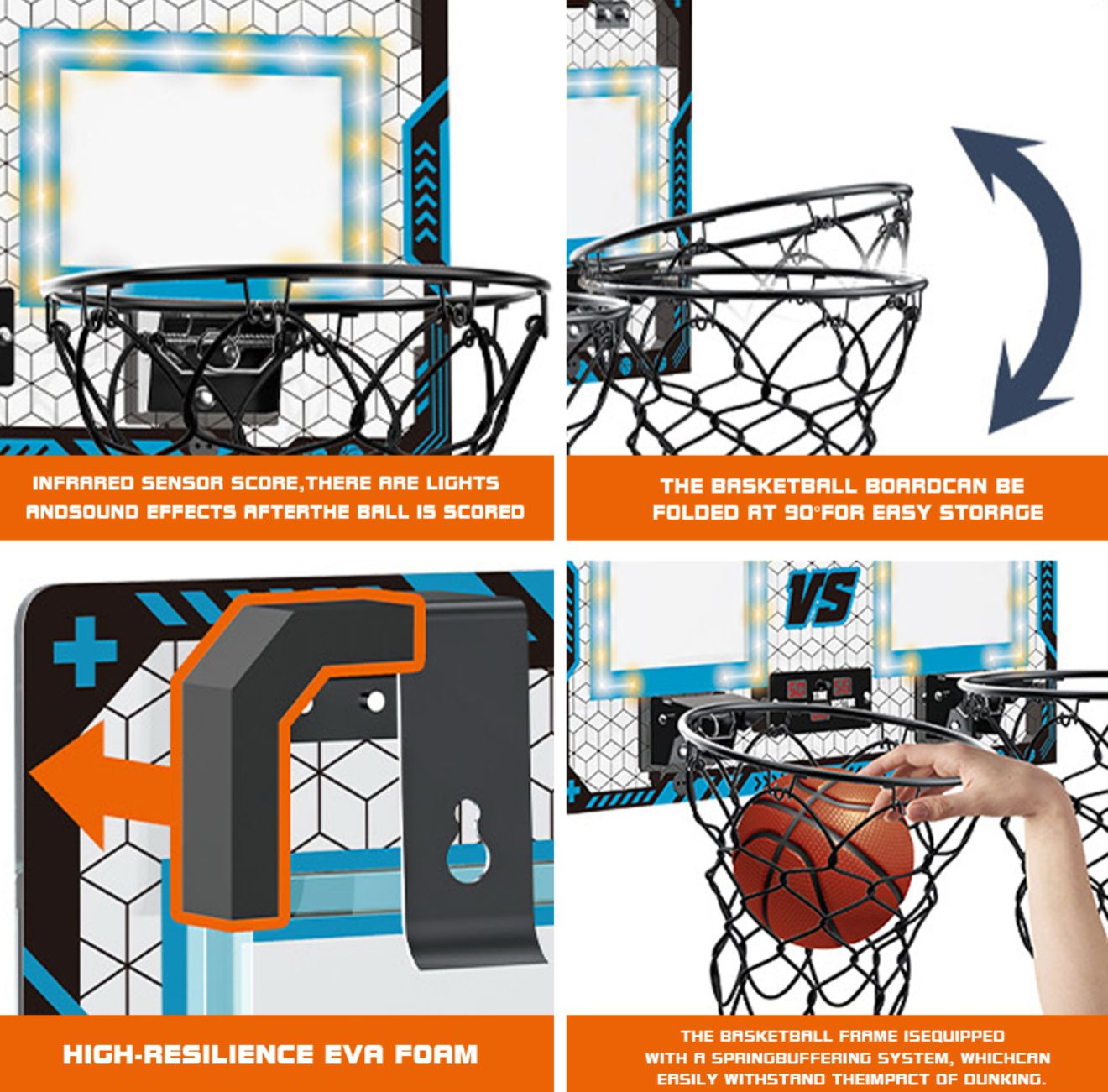 Electronic basketball board