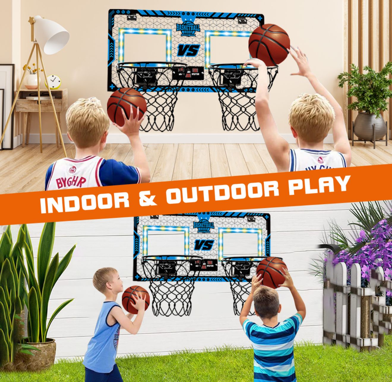 Electronic basketball board