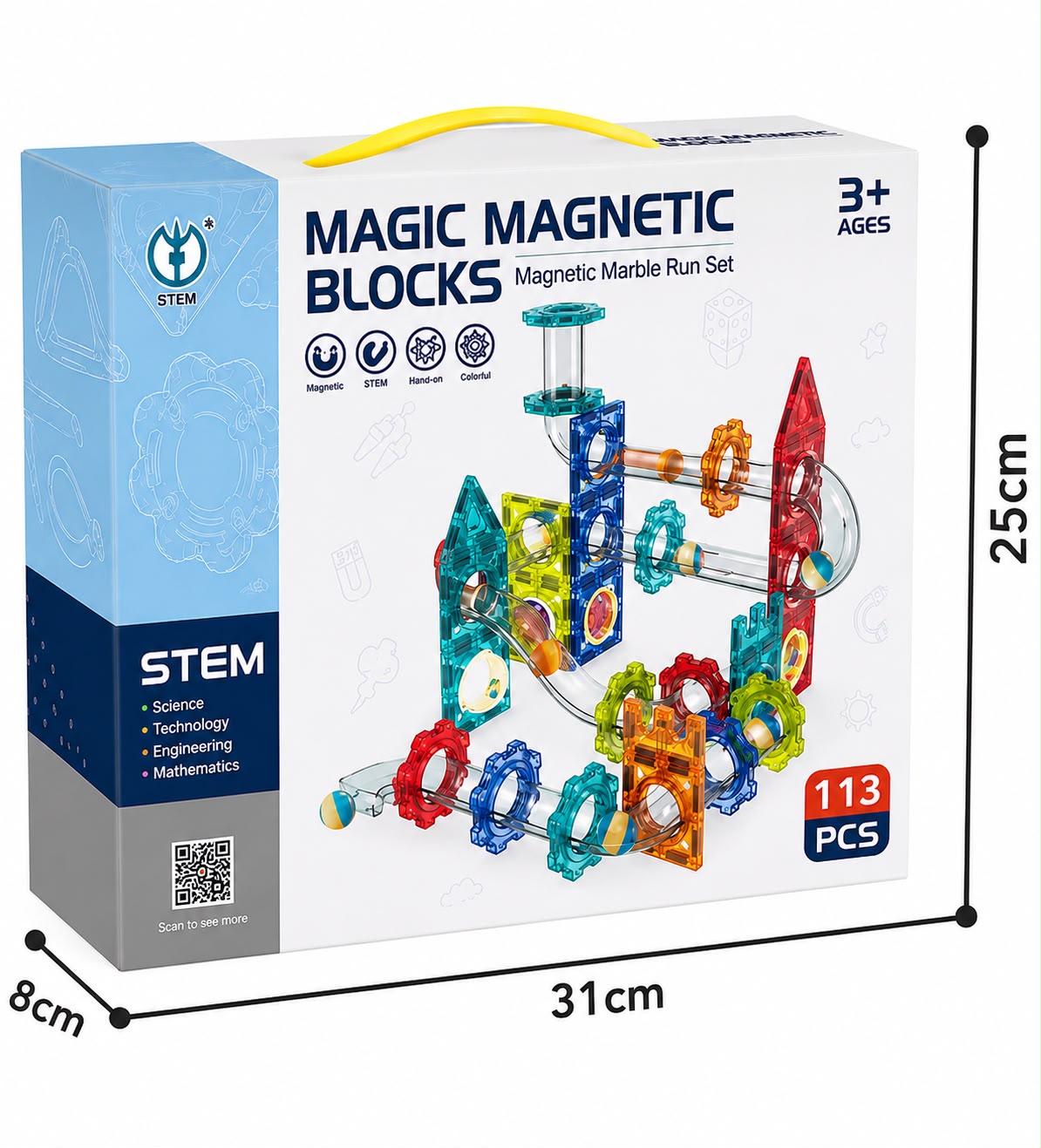 Magic Magnetic Blocks(Marble Run)