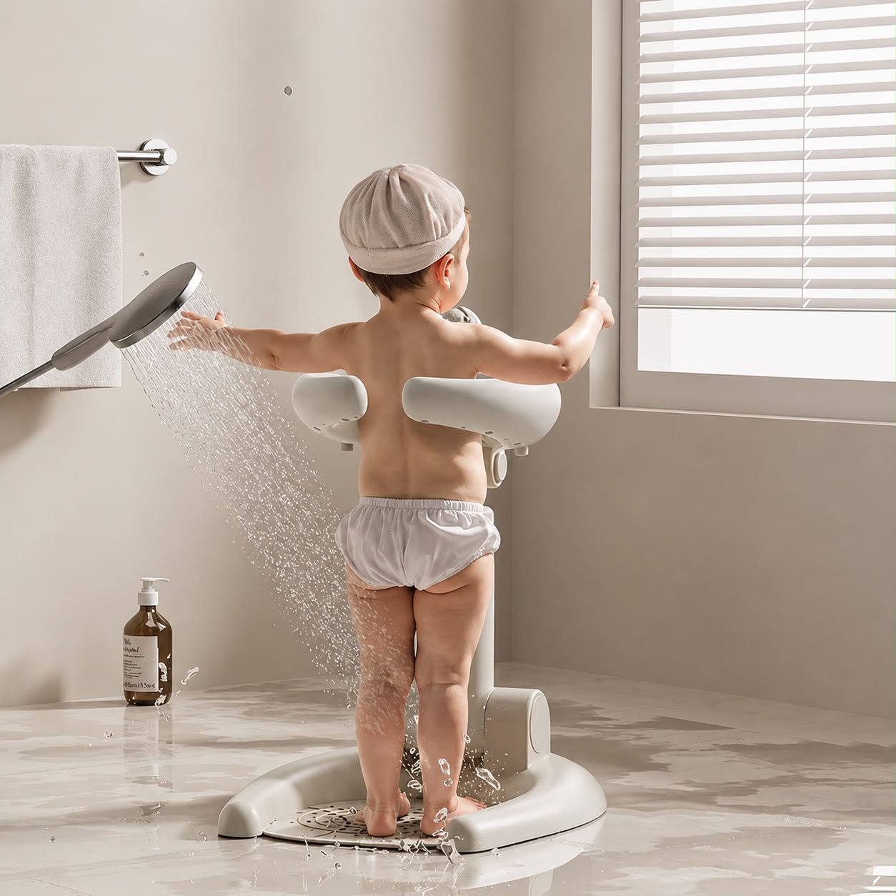 Foldable baby bath seat
