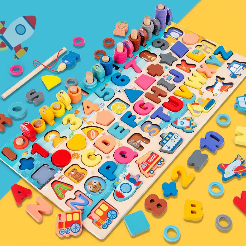 7-in-1 Wooden Learning Board