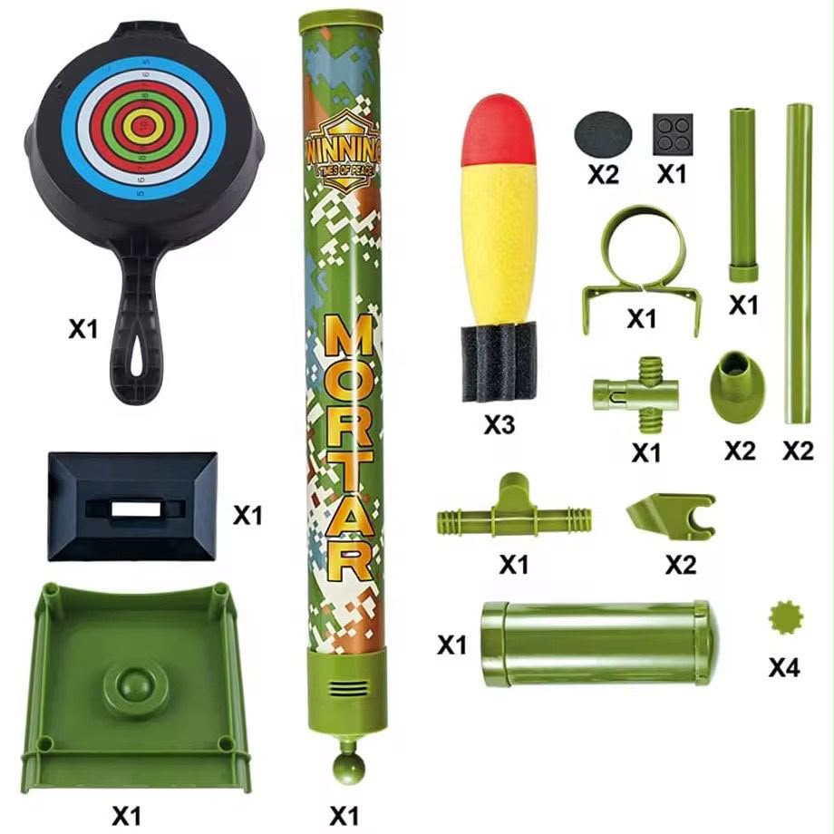 Mortar rocket launcher toy