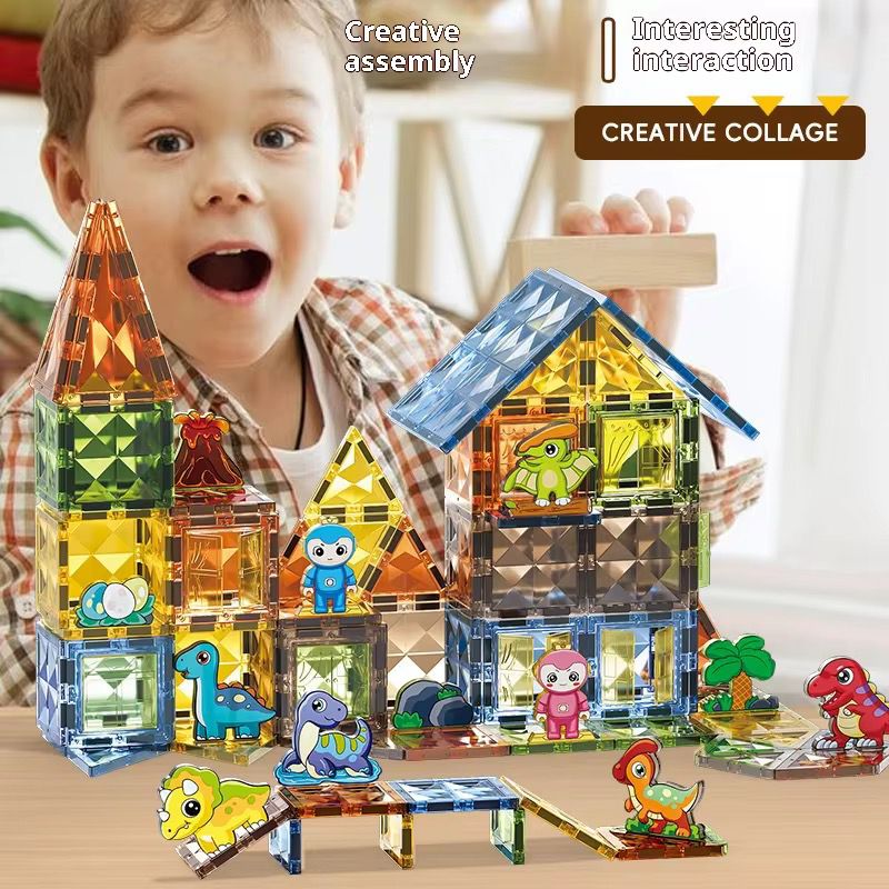 Light Magnetic Blocks(Dino)