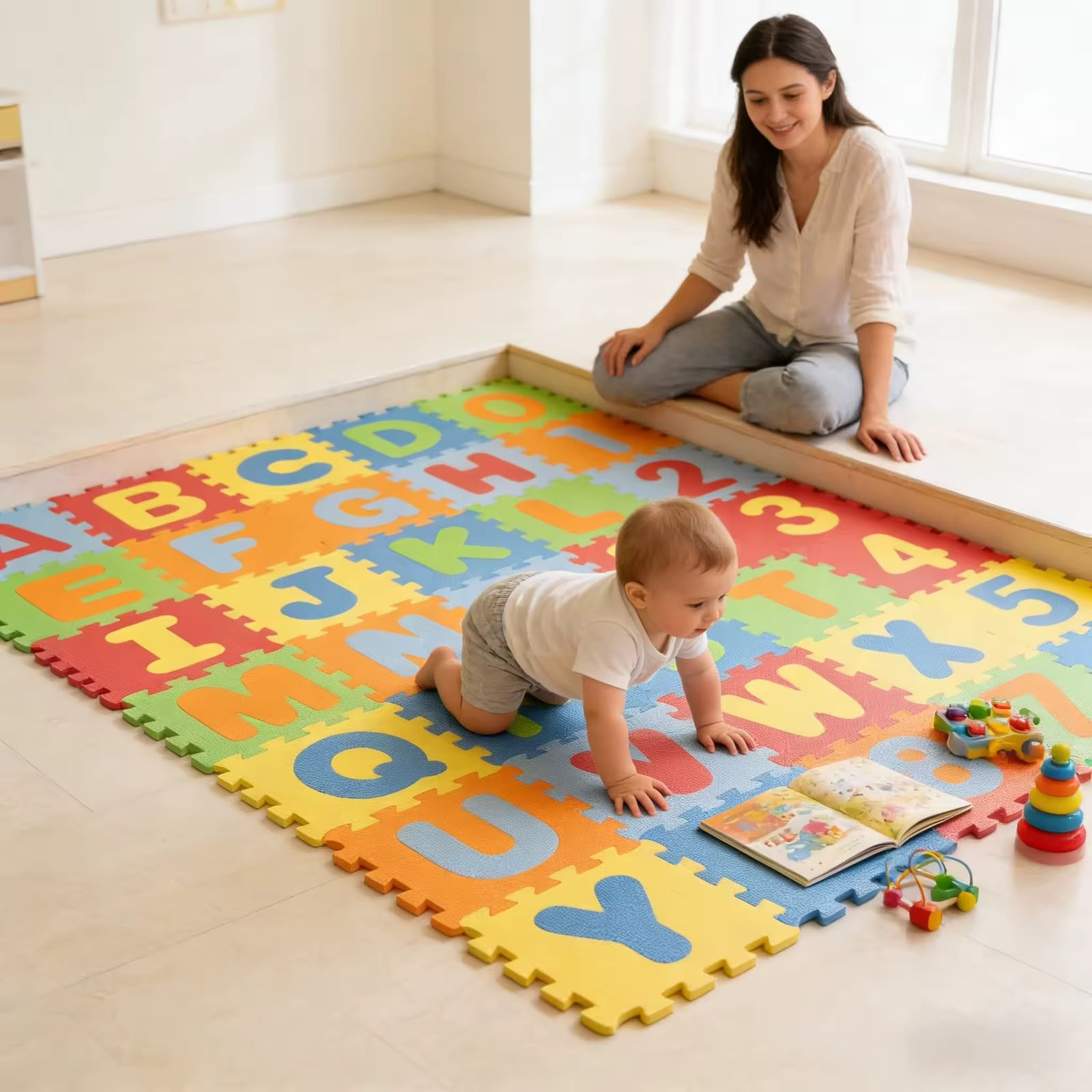 Alphabet and Number Foam Puzzle Mat