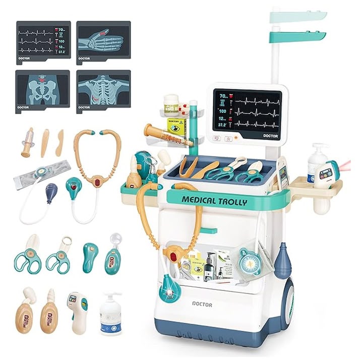 Kids Medical Trolley Doctor Set