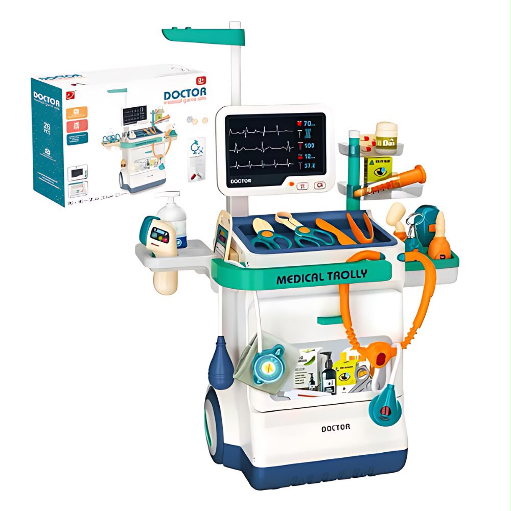 Kids Medical Trolley Doctor Set