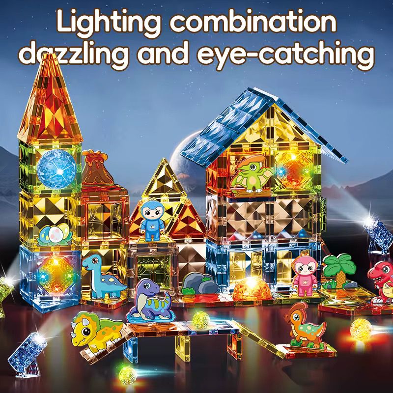 Light Magnetic Blocks(Dino)