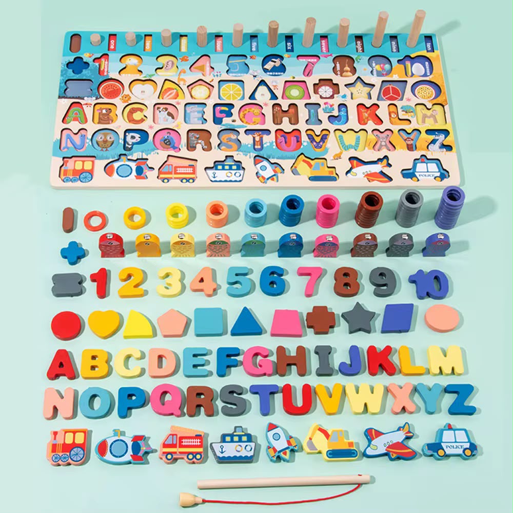 7-in-1 Wooden Learning Board